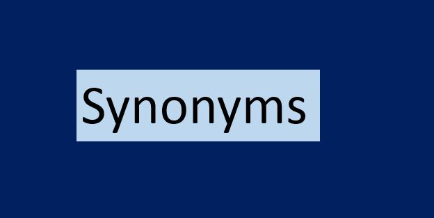 Synonyms 1-25